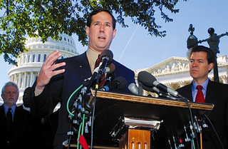 Santorum calls for the removal of big government from the election process.